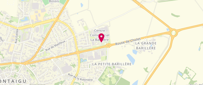 Plan de Intermarche Montaigu, Route de Cholet, 85600 Saint-Hilaire-de-Loulay
