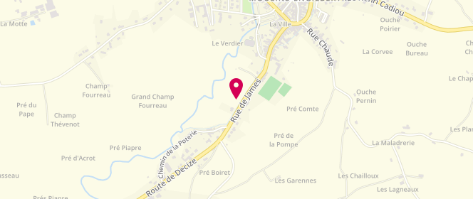 Plan de Avia Xpress, Place du Champ de Foire, 58290 Moulins-Engilbert
