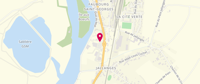 Plan de Intermarche Seurre, Rue du Faubourg Saint Georges, 21250 Seurre