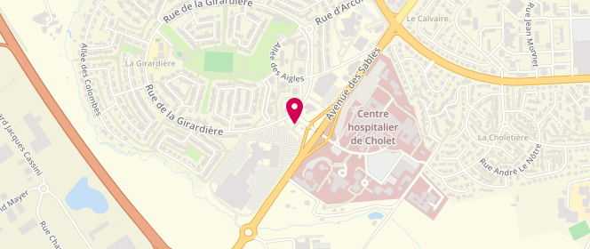 Plan de Leclerc Cholet Sud, 134 Rue de la Girardière, 49300 Cholet