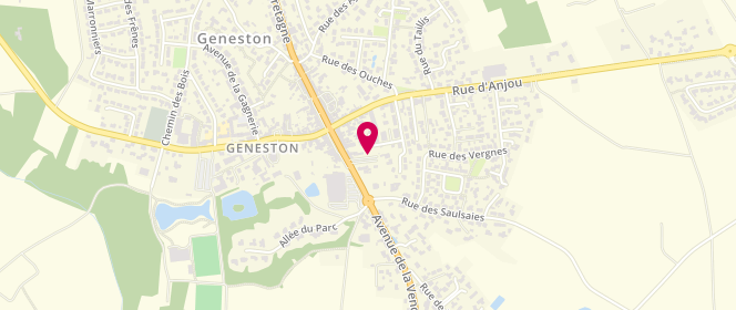 Plan de Intermarche Geneston, 1 Avenue de la Vendée, 44140 Geneston