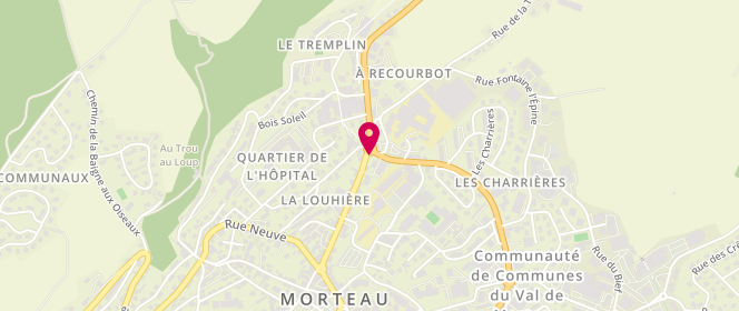 Plan de Access - TotalEnergies, 40 Rue de la Louhière, 25500 Morteau