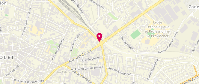 Plan de Access - TotalEnergies, 85 Rue Sadi Carnot, 49300 Cholet