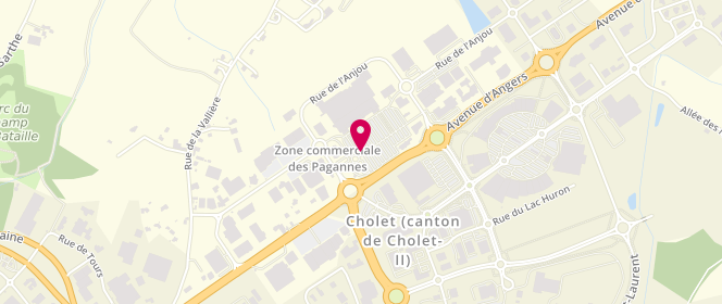 Plan de Carrefour Cholet, Avenue d'Angers, 49300 Cholet