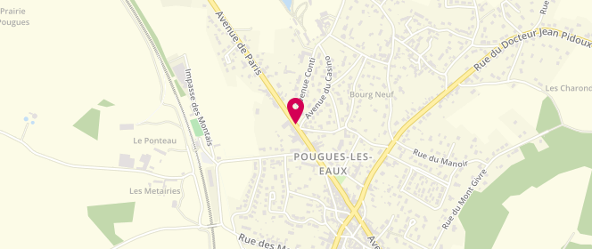 Plan de Carrefour Contact, Route de Paris, 58320 Pougues-les-Eaux