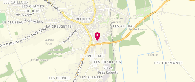 Plan de Carrefour Contact, 1 Route de Vierzon, 36260 Reuilly