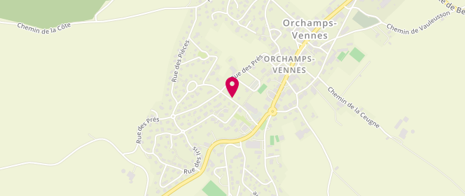 Plan de SAS Station de la Verdolle, Rue de la Verdolle, 25390 Orchamps-Vennes