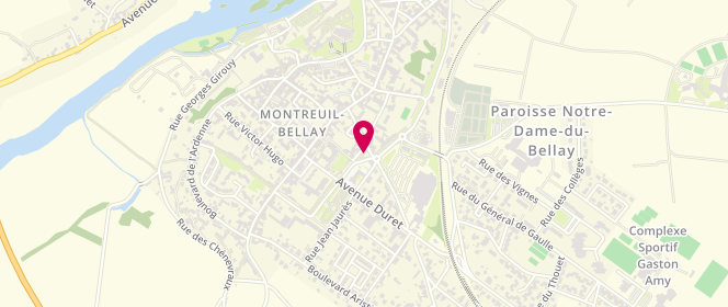 Plan de Super U MONTREUIL BELLAY, Rue Estienvrin, 49260 Montreuil-Bellay