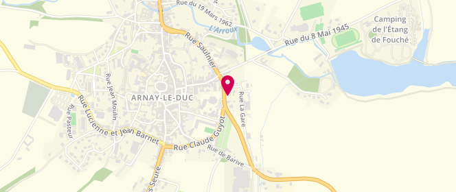 Plan de Carrefour Contact, Rue de l'Arquebuse, 21230 Arnay-le-Duc