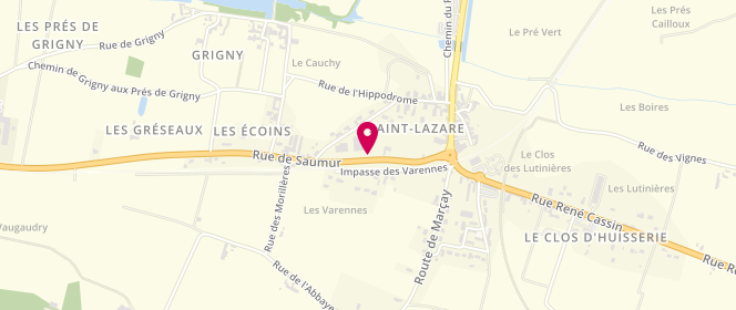 Plan de Access - TotalEnergies, Route de Saumur, 37500 Chinon