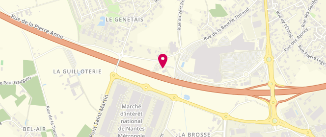 Plan de Access - TotalEnergies, Rue Bauche Thiraud - Rocade Sud, 44400 Rezé