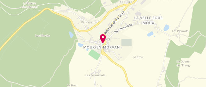 Plan de Rousseau Carburant, Lieu-Dit le Bourg, 58230 Moux-en-Morvan