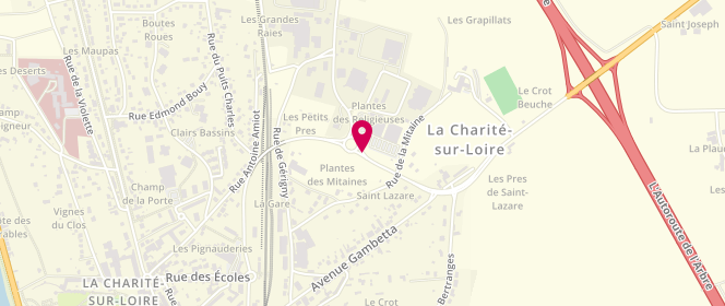 Plan de Intermarche la Charite S/Loire, Zone Industrielle Les Plantes des Religieuses, 58400 La Charité-sur-Loire