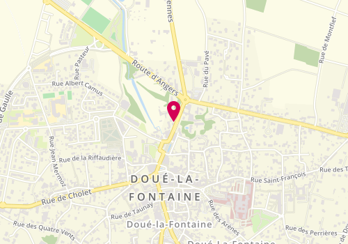 Plan de Access - TotalEnergies, 19 Rue des Fontaines, 49700 Doué-la-Fontaine