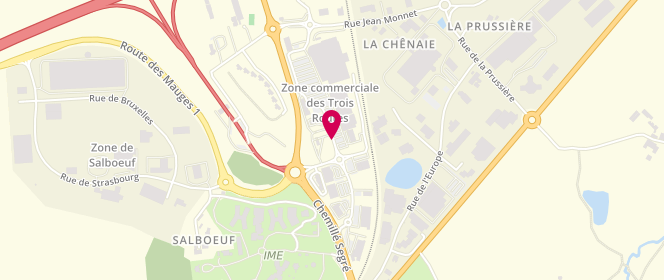 Plan de Leclerc CHEMILLE, parc d'Activite des 3 Routes, 49120 Chemille