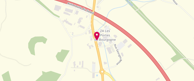 Plan de Access - TotalEnergies, Zone Artisanale Les Portes de Bourgognes, D981, 21320 Creancy