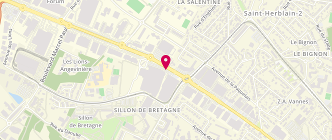 Plan de Auchan Saint Herblain, 325 Route de Vannes, 44800 Saint-Herblain