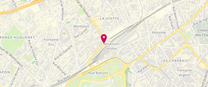 Plan de Access - TotalEnergies, 2 Rue de Vesoul, 25000 Besançon