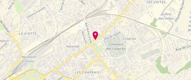 Plan de Sdc station des chaprais, 60 Rue de Belfort, 25000 Besançon