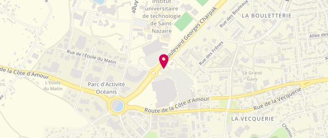 Plan de Geant Casino, 332 Route de la Côte d'Amour, 44600 Saint-Nazaire