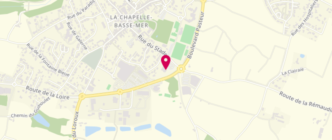 Plan de Super U LA CHAPELLE BASSE MER, Boulevard Pasteur, 44450 La Chapelle-Basse-Mer