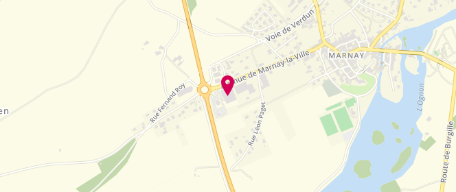 Plan de Intermarche Marnay, Avenue de Marnay la Ville, 70150 Marnay