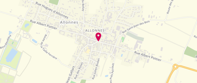 Plan de Carrefour contact Allonnes, 25 Rue Albert Pottier, 49650 Allonnes
