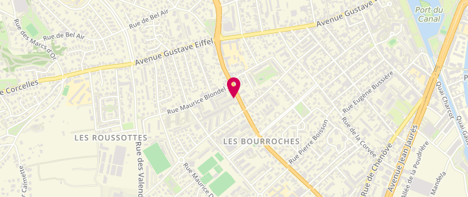 Plan de Esso Bourroches, 108 Boulevard des Bourroches, 21000 Dijon