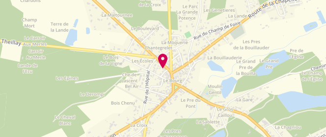 Plan de Garage Amichaud, 31 Route D&#039;Auxerre, 18330 Neuvy-sur-Barangeon