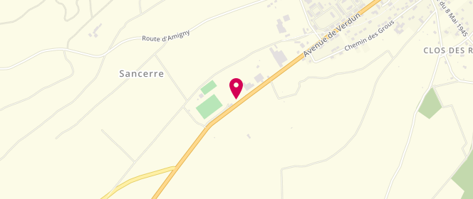 Plan de Access - TotalEnergies, Route de Bourges, 18300 Sancerre