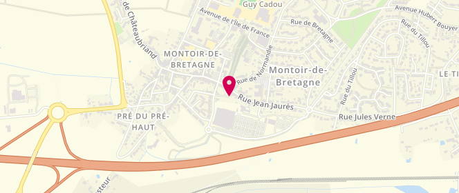 Plan de Super U MONTOIR DE BRETAGNE, C.C de la Bernuais, 44550 Montoir-de-Bretagne