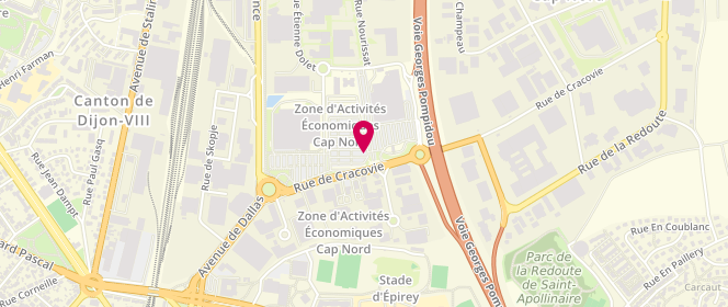 Plan de Leclerc Centre APOLIDIS, 7 Rue de Cracovie, 21000 Dijon