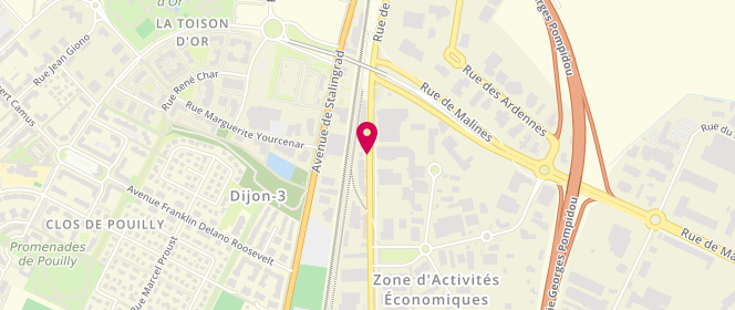 Plan de Access - TotalEnergies, 15, Rue de Mayence, 21000 Dijon