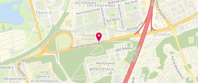 Plan de Access - TotalEnergies, 32 Route de Saint Avertin, 37200 Tours