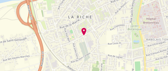 Plan de Super U LA RICHE, 42 Rue des Hautes Marches, 37520 La Riche