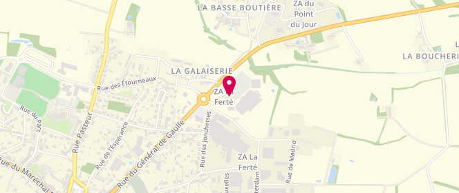 Plan de Super U VARADES, Route d'Angers, 44370 Varades