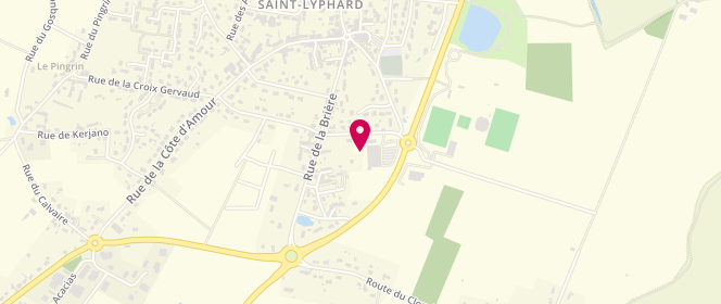 Plan de Intermarche Saint Lyphard, 8 Rue de Kervily, 44410 Saint-Lyphard