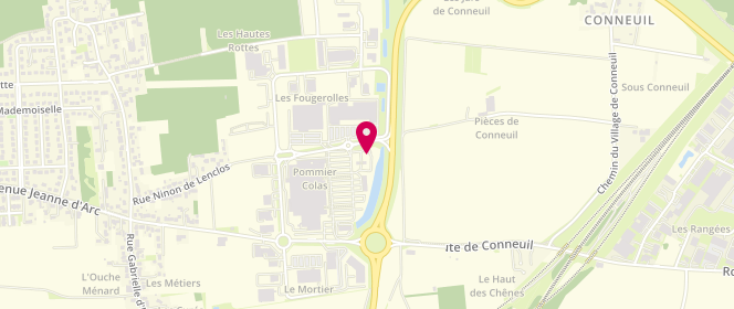 Plan de Leclerc DAMES-DIS, Zone Aménagement Les Fougerolles la Ville Aux Dames, 37700 La Ville-aux-Dames