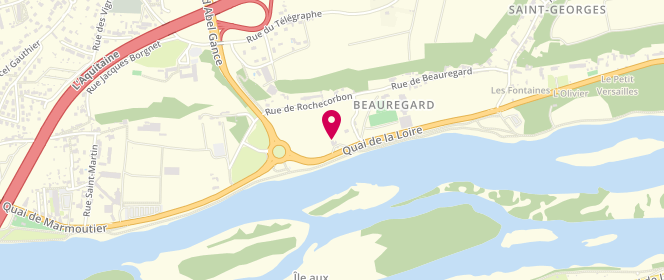 Plan de Access - TotalEnergies, 45 Quai de Marmoutier, 37100 Tours