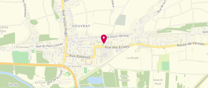 Plan de Auchan VOUVRAY, 27 Rue des Écoles, 37210 Vouvray