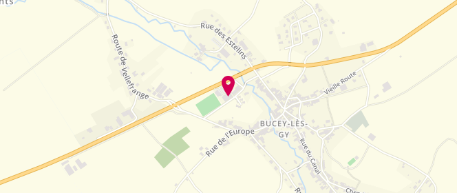 Plan de Carrefour Contact Bucey Les Gy, Route de Vesoul, 70700 Bucey-lès-Gy