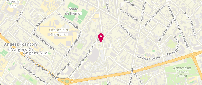 Plan de Access - TotalEnergies, 170 Rue Letanduere, 49000 Angers
