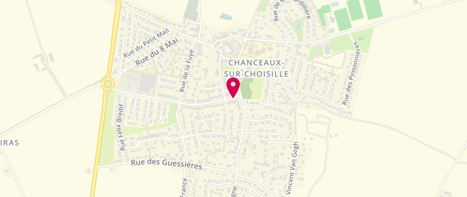 Plan de Super U CHANCEAUX SUR CHOISILLE, Zone Aménagement de la Grande Piece, 37390 Chanceaux-sur-Choisille
