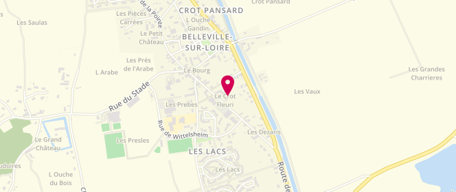 Plan de Utile BELLEVILLE SUR LOIRE, Rue de Beaumont, 18240 Belleville-sur-Loire