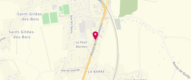 Plan de Super U ST GILDAS DES BOIS, Route de Pontchâteau, 44530 Saint-Gildas-des-Bois