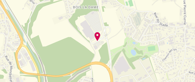 Plan de C.C Cora Montbeliard, Route de Bethoncourt, 25200 Montbéliard