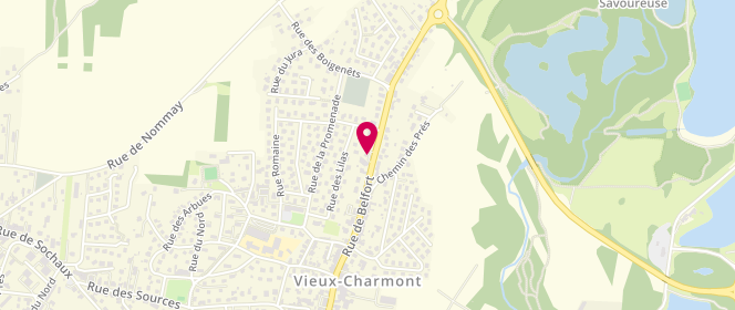 Plan de AVIA Vieux Charmont, 81 Rue de Belfort, 25600 Vieux-Charmont