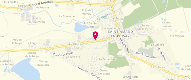 Plan de Carrefour Contact, Route de Cosne, 58310 Saint-Amand-en-Puisaye
