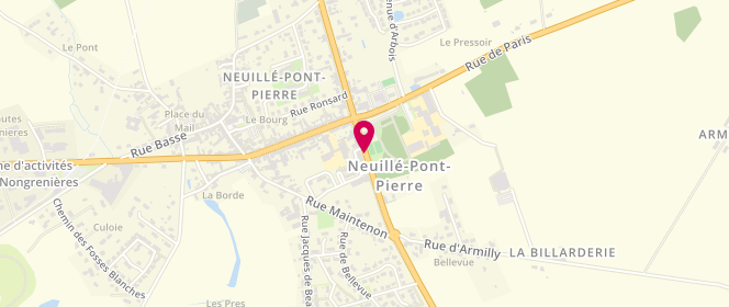 Plan de Super U NEUILLE PONT PIERRE, C C de l'Hippodrome, 37360 Neuillé-Pont-Pierre