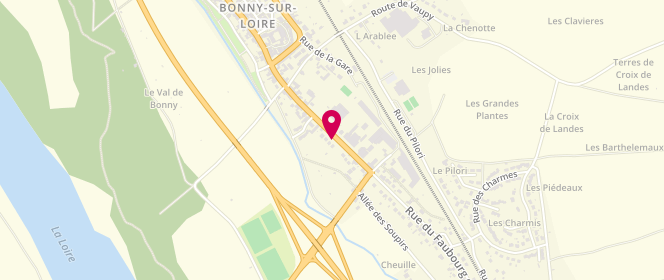 Plan de Avia Xpress, 56 Faubourg de la Villeneuve, 45420 Bonny-sur-Loire